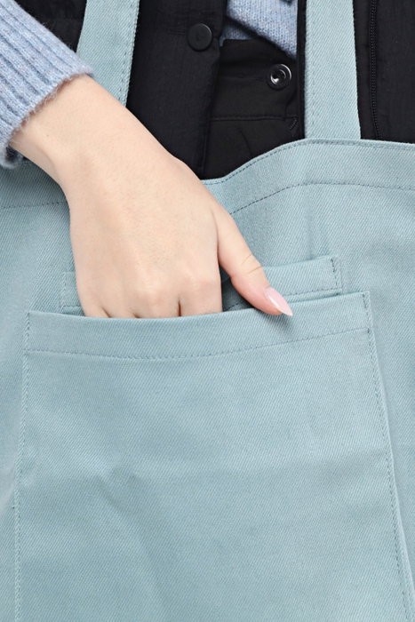 Zoozie Bags Bolso Tote de Gabardina Azul Zoozie Bags Bolso Tote de Gabardina Azul